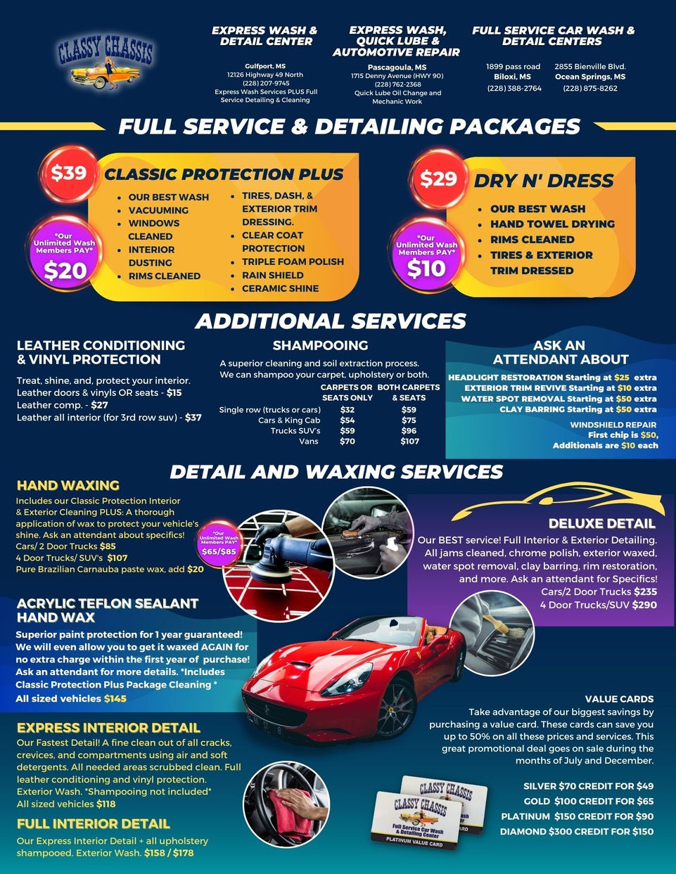 Classy Chassis Car Wash in Gulfport MS Car Wash Near Me